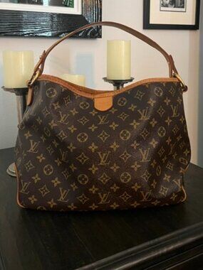 Louis Vuitton Delightful MM Monogram Hobo Bag Made in France - Entrupy